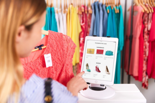 thredUP shopper scanning item