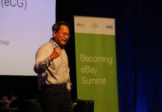 Ming Lu speaking at the Becoming eBay Summit. Image courtesy of Ming Lu.
